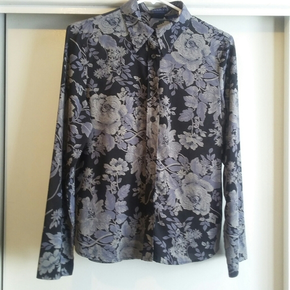 Vintage GAP Stretch Floral Button Down S - Picture 3 of 8